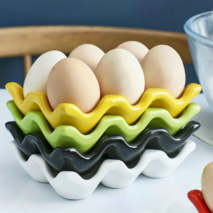 楽天市場】2個セット 陶器 卵入れ 卵ボックス 卵収納 セラミック製