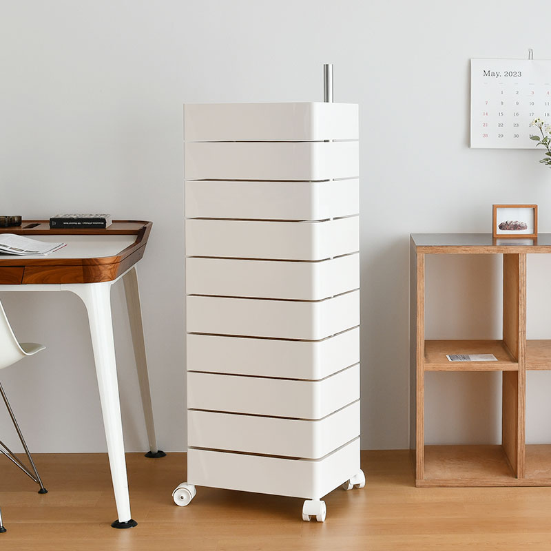 楽天市場】マジス 360°コンテナー 10段 引き出し収納 キャスター付き