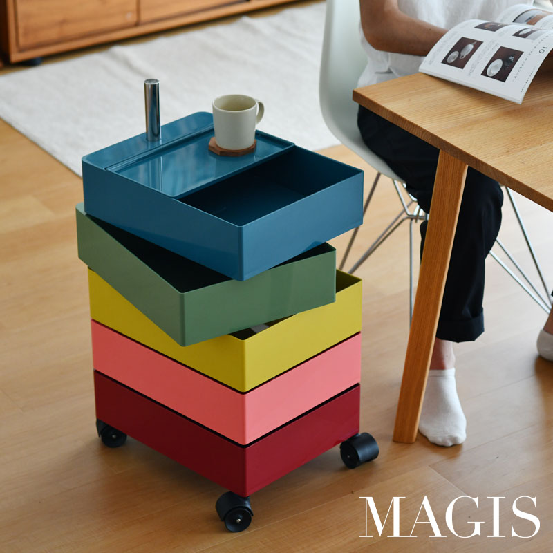 楽天市場】【限定カラー】 マジス 360°コンテナー 5段 引き出し収納