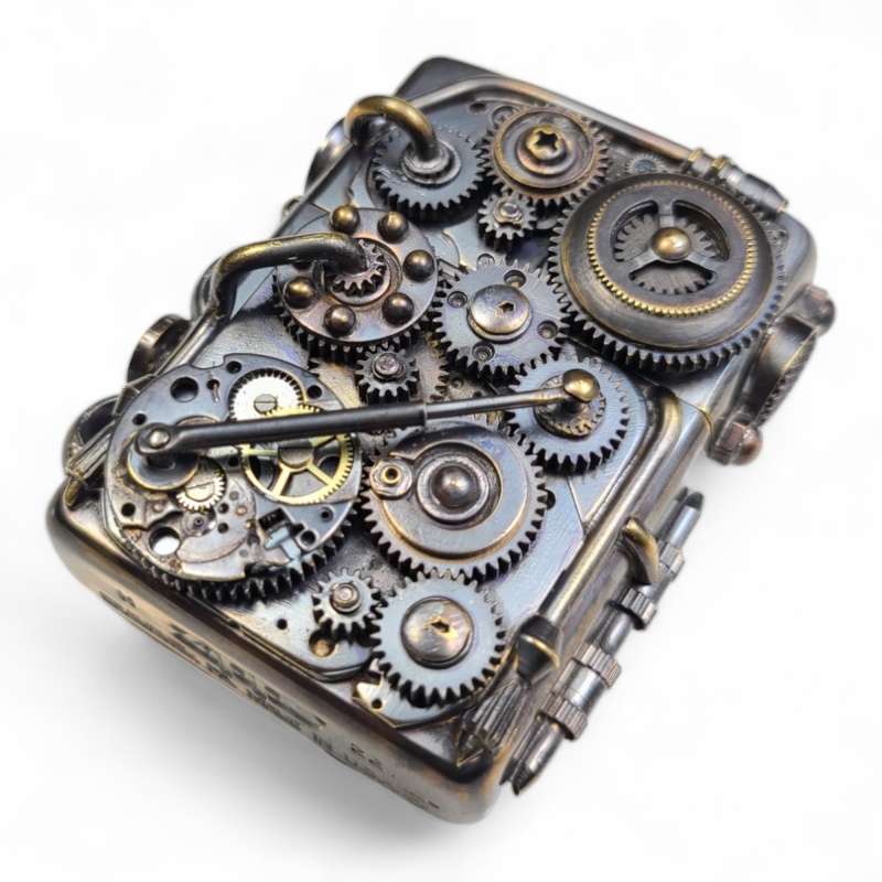 楽天市場】希少 ZIPPO ジッポ アンティーク仕上げ スチームパンク歯車