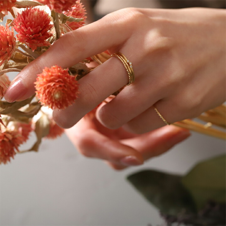 楽天市場】【2/22まで 3％OFF】 18金 リング k18 ピンキーリング 18k