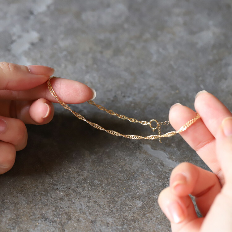 楽天市場】【2/22まで 1500円OFF】 18金 アンクレット レディース