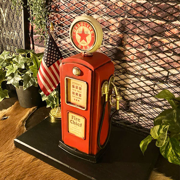 楽天市場】アンティーク・インテリアオブジェ｢ブリキ製 GAS STATION