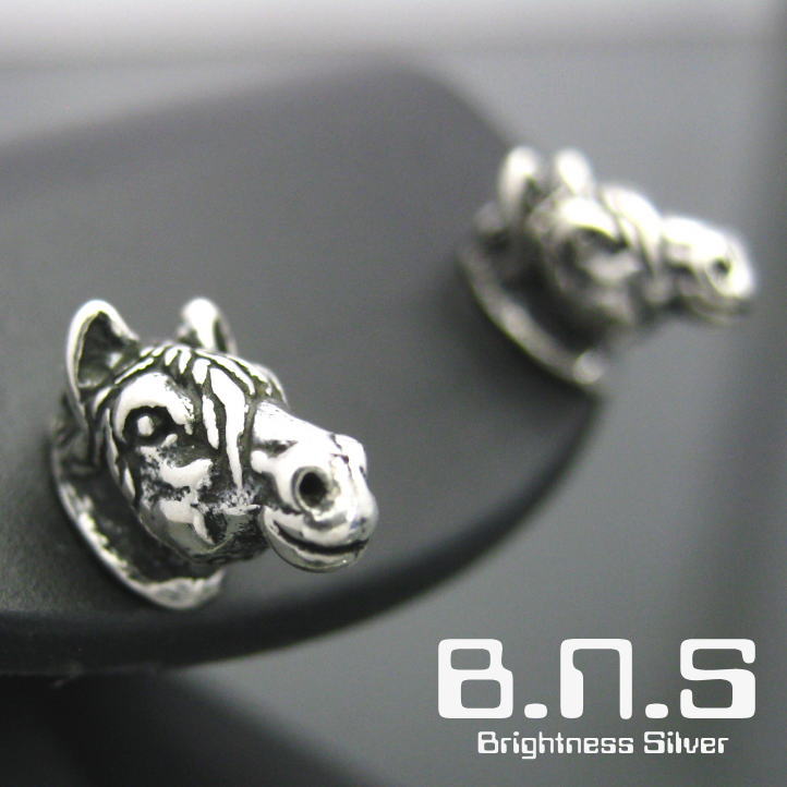 楽天市場】銀の駿馬 ホースピアス 片方販売 シルバー925 (馬、競馬