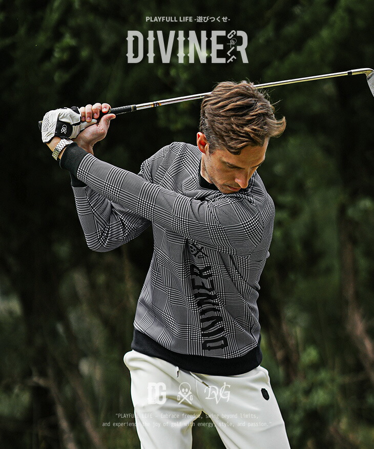 楽天市場】【DIVINER GOLF】 ゴルフウェア メンズ 長袖 トレーナー