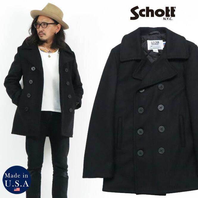 楽天市場】ショット Schott ピーコート 740N 32oz ウールメルトン 定番