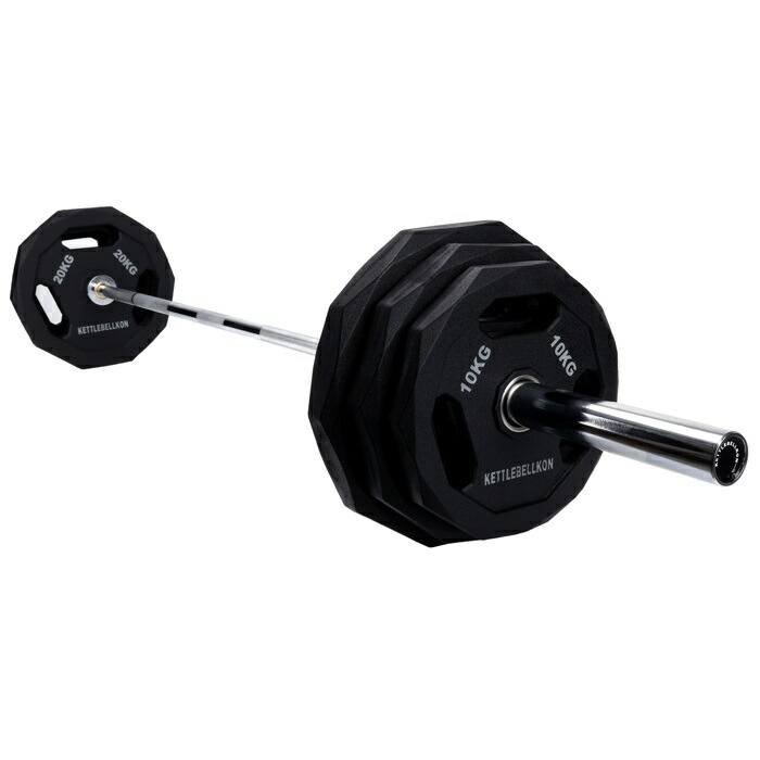 楽天市場】オリンピックバーベル 220cm シャフト プレートセット