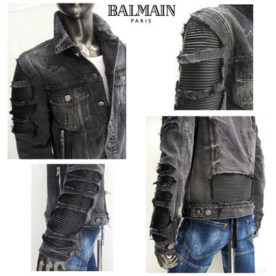 楽天市場】バルマン BALMAIN メンズ アウター ジャケット デニム