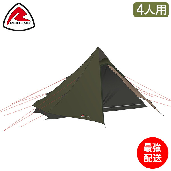 楽天市場】＼店内クーポン大量配布中／ ローベンス Robens テント 4人