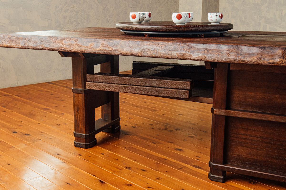 楽天市場】囲炉裏テーブル 総桐 蓋がミニテーブル 多機能 簡単