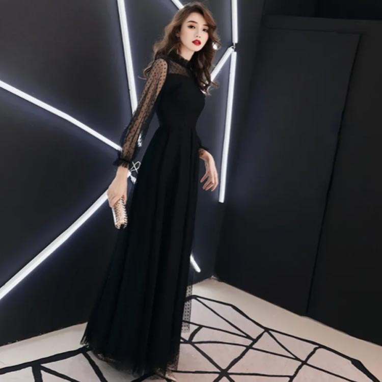 楽天市場】 シースルー 長袖 お呼ばれ 結婚式 ブラック フォーマル