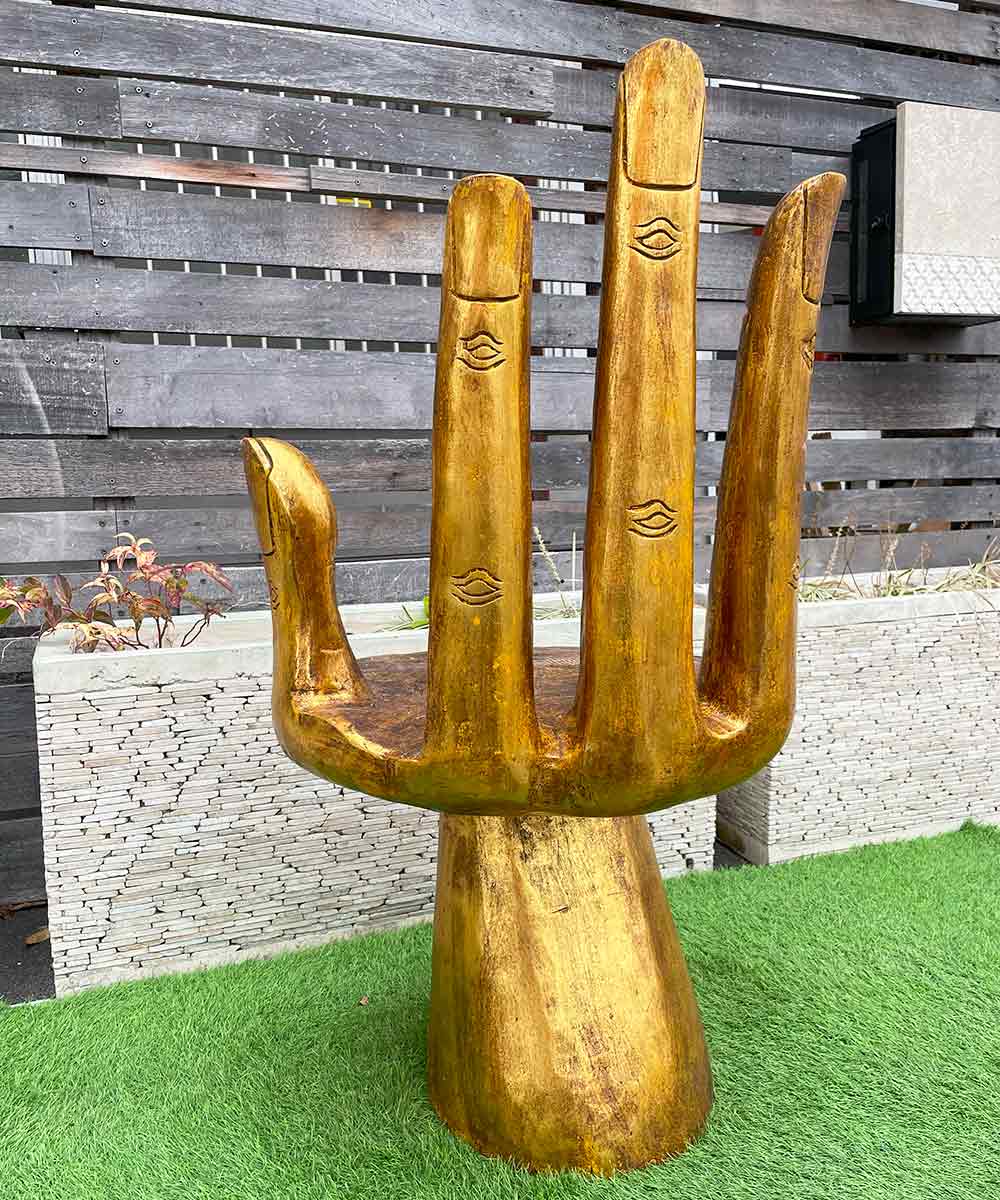 バリ家具 仏陀 ハンドチェア 木製椅子 天然木 手彫り インテリア バリ