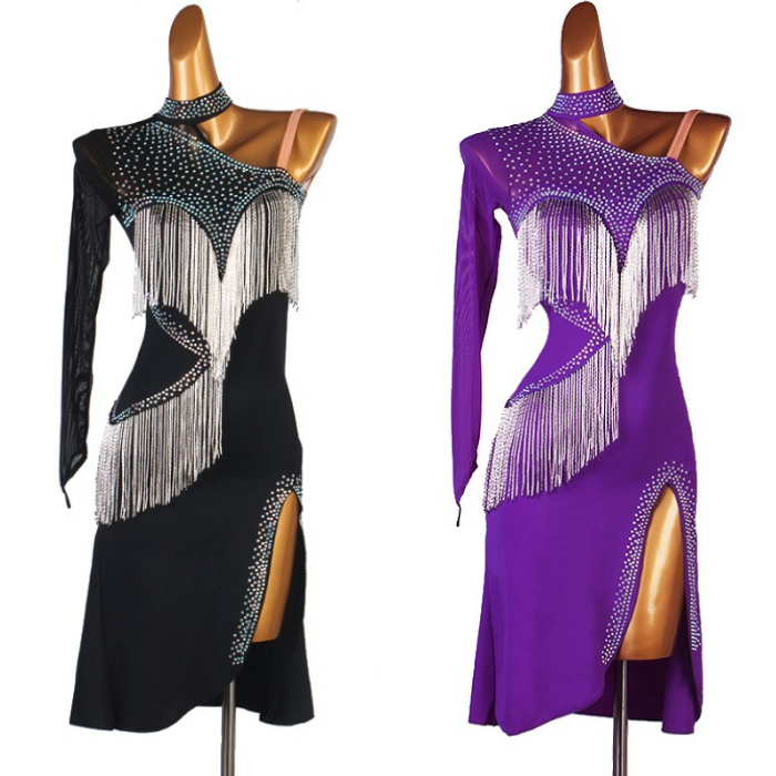 楽天市場】【既製品】社交ダンスドレス ダンス衣装 発表会 ステージ