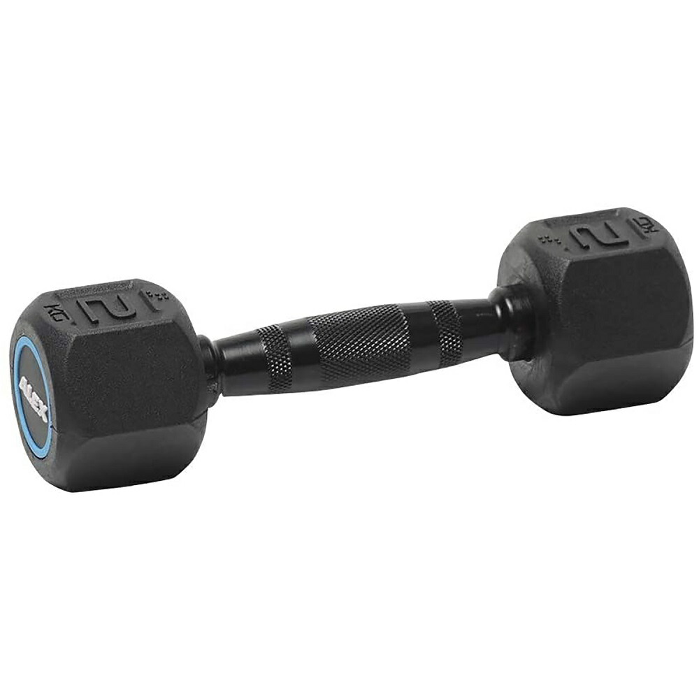 楽天市場】一部入荷まち【日本総代理店】ALEX ラバー HEXダンベル 1本