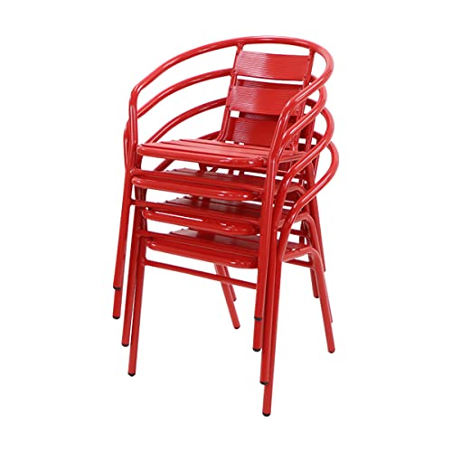 楽天市場】アルミ ガーデンチェア 4脚セット 選べるカラー