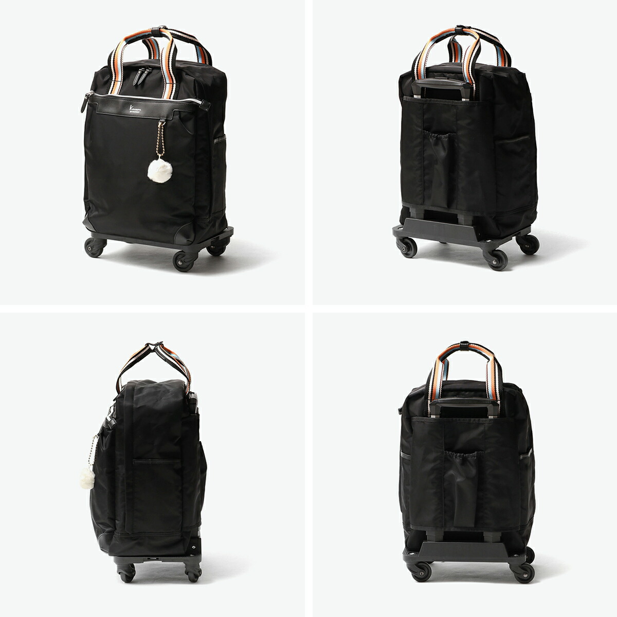 カナナプロジェクト キャリーケース キャリーバック 黒 4輪 鍵 楽天