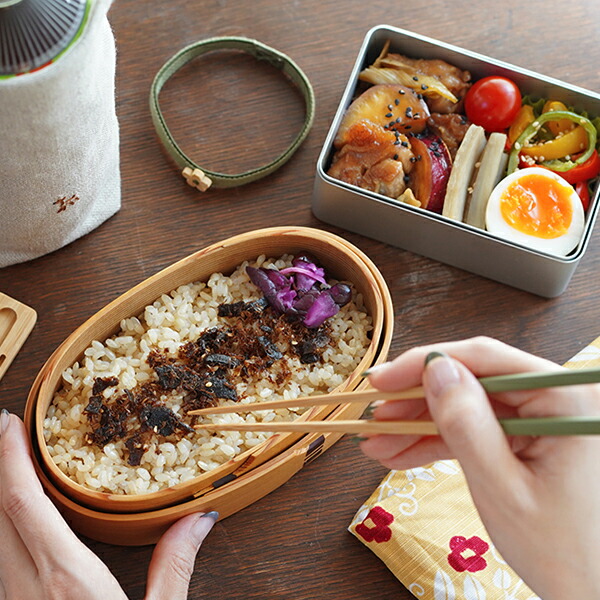 楽天市場】曲げわっぱ 弁当箱 小判型キッズ 栗久 わっぱ弁当 国産 日本