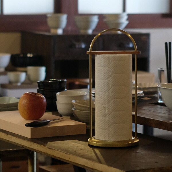 楽天市場】FUTAGAMI 鋳肌キッチンペーパーホルダー 小 真鍮 真鍮鋳肌