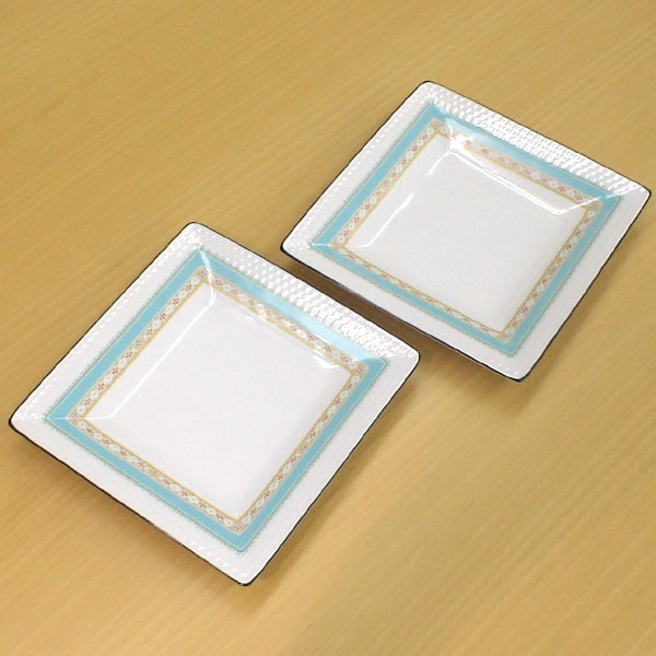 楽天市場】ノリタケ ( NORITAKE ) ハミングブルー 19cmスクエア