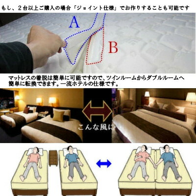 楽天市場】ホテル仕様のベッド 高級ホテル納入のままモデル「上下