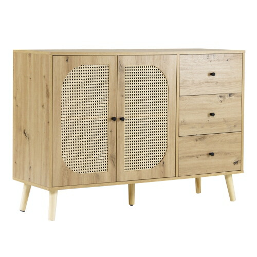 楽天市場】【即納】 キャビネット サイドボード チェストラタン調