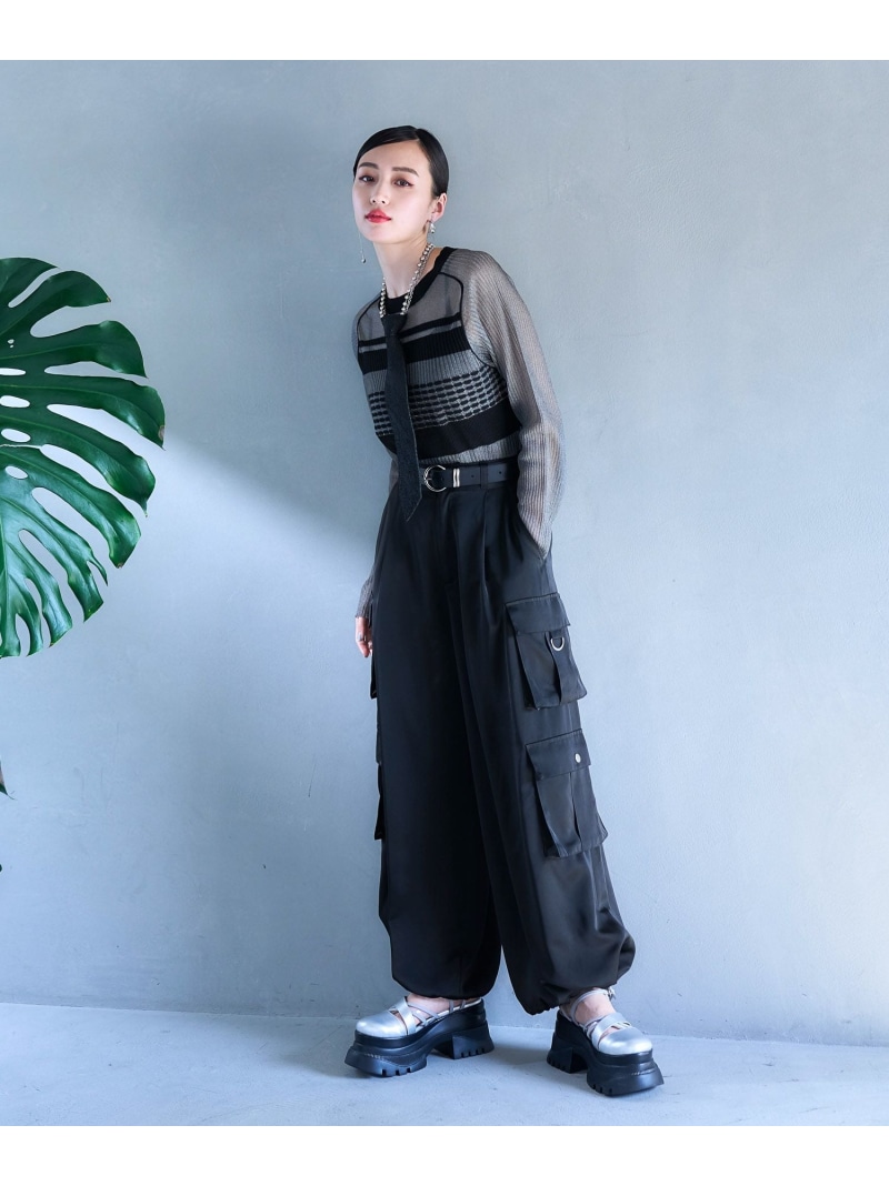 楽天市場】サテンダブルポケットカーゴパンツ HARE ハレ パンツ その他