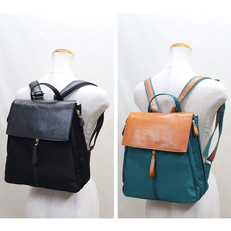 楽天市場】日本製 豊岡工房 牛革使い リュック バックパック ナイロン