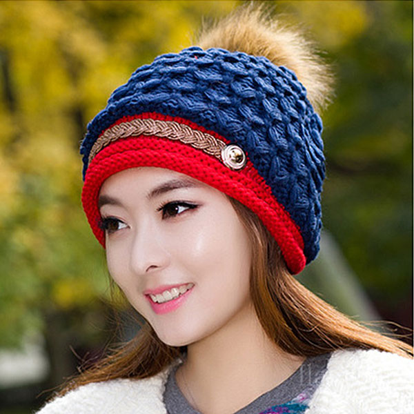 楽天市場】ニット帽 ボンボン ニットキャップ 帽子 キャスケット