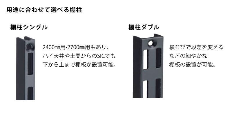 楽天市場】【全品対象200円OFFクーポン】棚柱 2本入 長さ1784mm 厚み