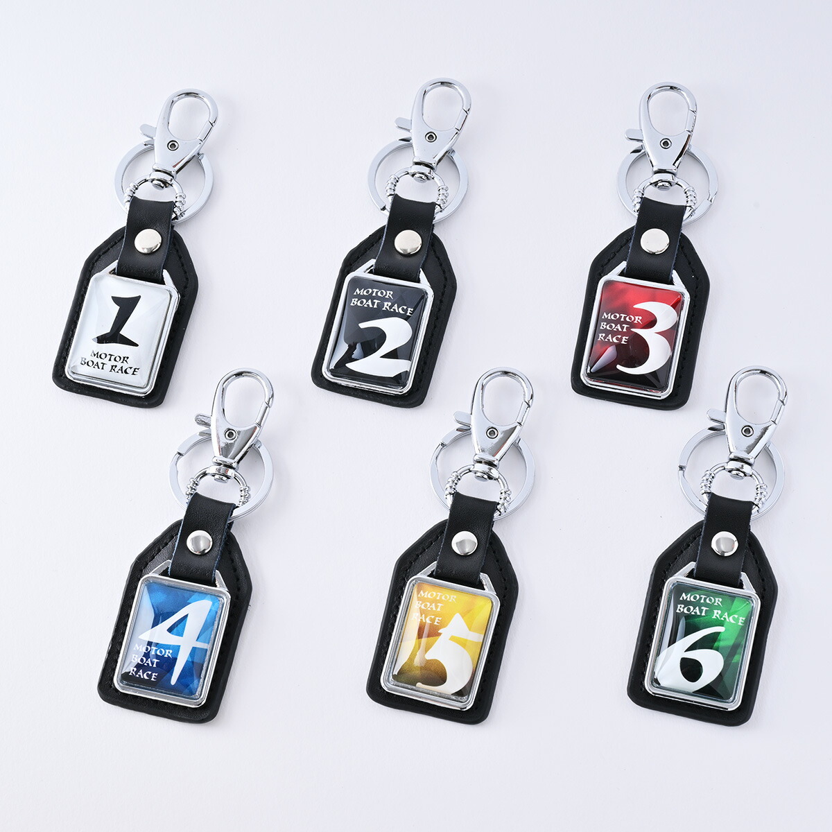 楽天市場】【本革】レザー＆ガラスナンバーキーリング｜キーホルダー