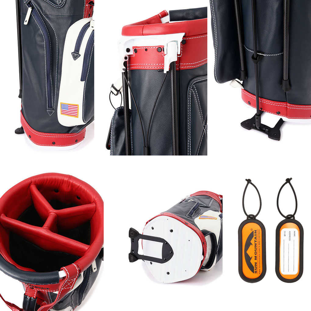 楽天市場】サンマウンテン LEATHER スタンド式 キャディバッグ 9型 267