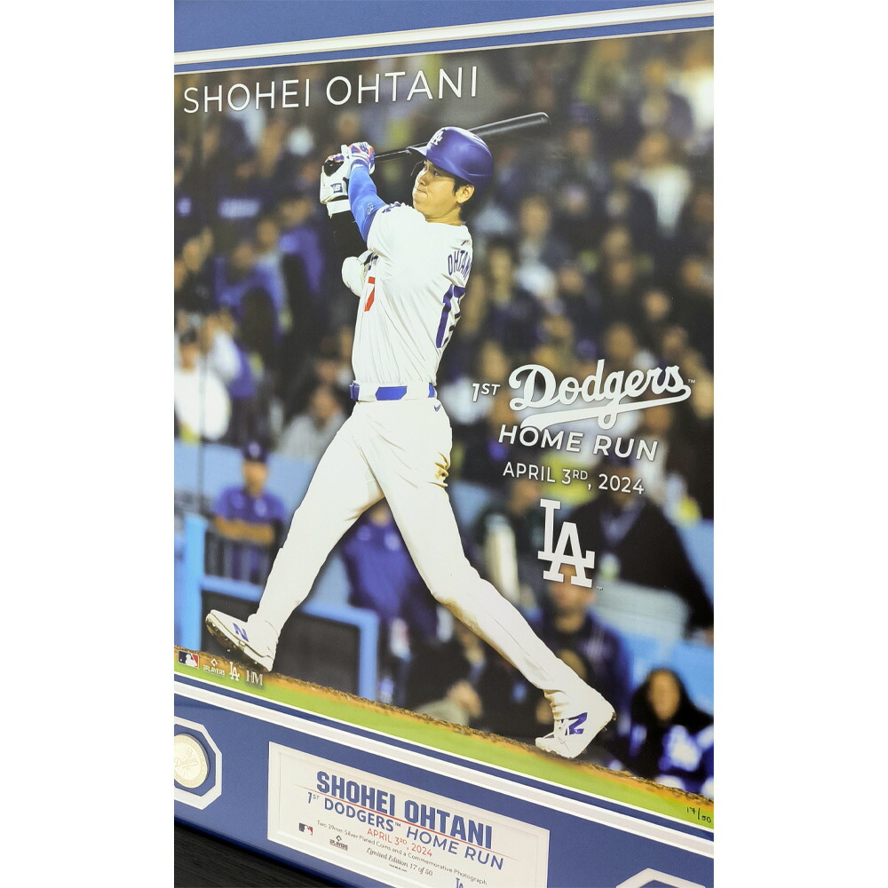 楽天市場】大谷翔平 ドジャース 移籍後初ホームラン記念 特大フォト