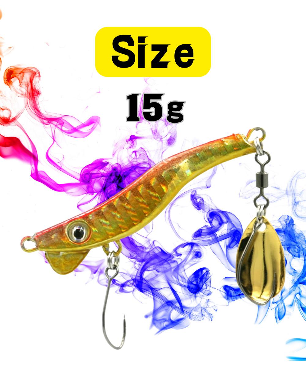 楽天市場】【15g 5個セット】メタルジグ ブレードジグ シーバス