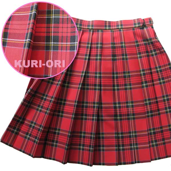 楽天市場】冬制服スカート 赤タータンチェック ウエスト60・63・66・69