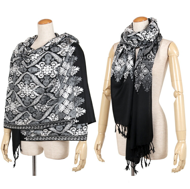 楽天市場】ストール OKAJIMA 岡重 刺繍ストール ショール 大判