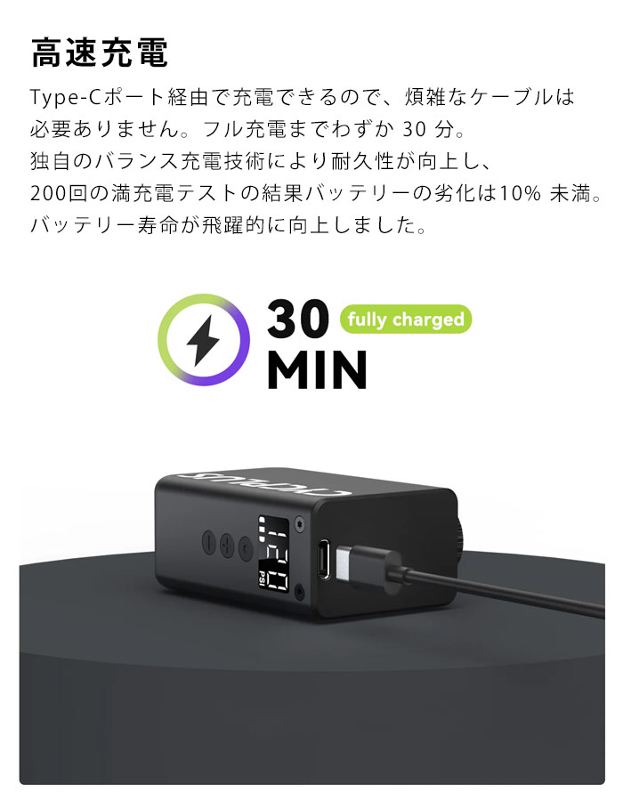 楽天市場】AS2 Pro サイクプラス 自転車 空気入れ 充電式 超 小型 米式