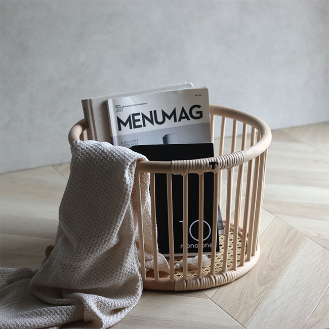 楽天市場】【特典あり】ツルヤ商店 籐バスケット maru S[籐 ラタン