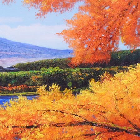 楽天市場】絵画 油絵 富士に紅葉 F20号 （木村由記夫） 送料無料