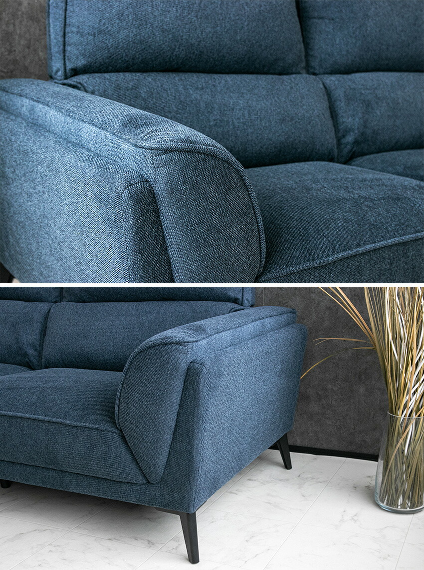 楽天市場】【送料無料】 ソファー ファブリック 2人掛け 3人掛け