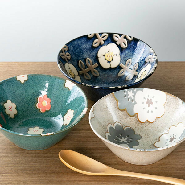 楽天市場】ボウル 14cm ノルディックフラワー 磁器 美濃焼 日本製