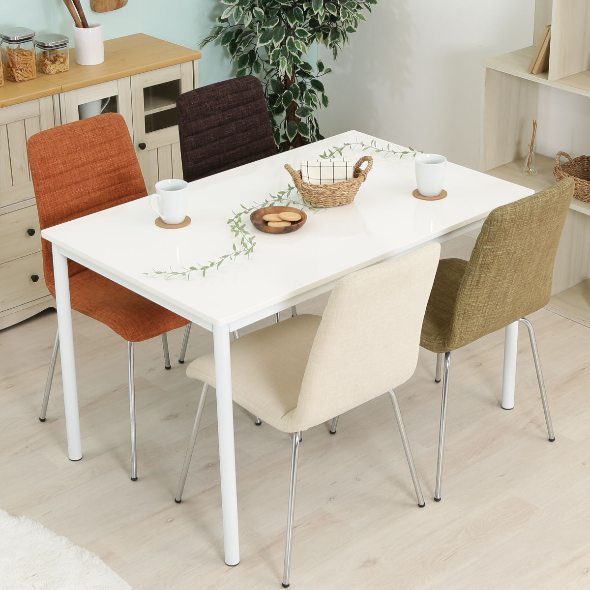 楽天市場】ダイニングテーブル 幅120cm 長方形 コンパクト 4人用