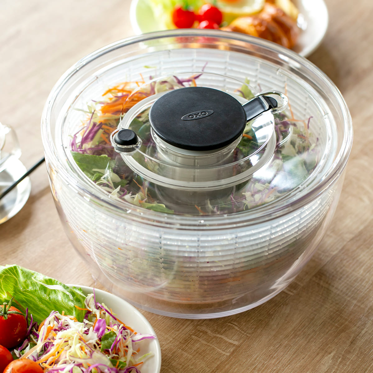 楽天市場】【レビュー特典付き】 OXO サラダスピナー クリア 大 食洗機