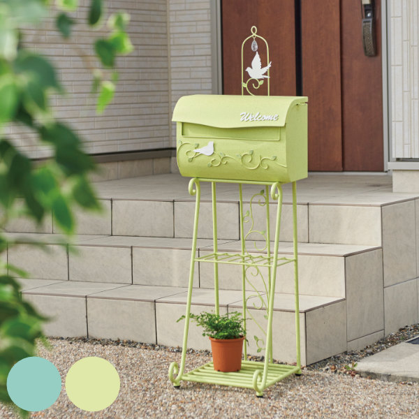 楽天市場】ポスト スタンドポスト Natural Garden 鍵付き （ 送料無料