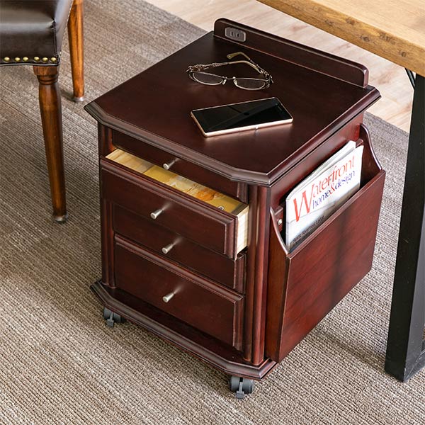 楽天市場】サイドテーブル 木製 キャスター付き コンセント ナイト