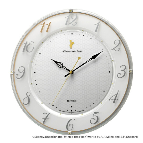 楽天市場】掛け時計 くまのプーさん 電波時計 時計 壁掛け時計 プー