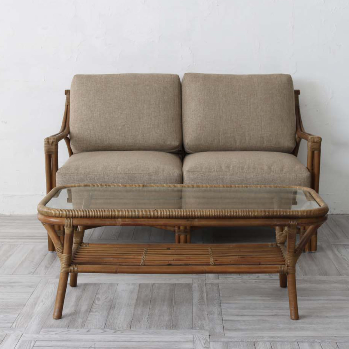 楽天市場】籐 ソファ 2人掛け クッション付 アジアン家具 Breeze 幅