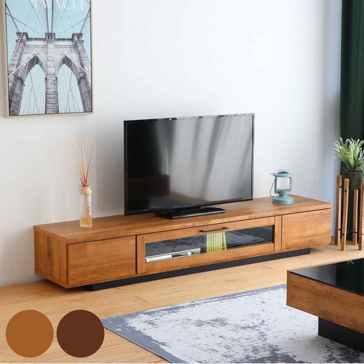 楽天市場】ローボード テレビ台 ヴィンテージ調 シンプルデザイン 約幅