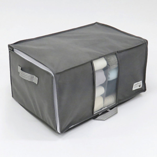 楽天市場】収納袋 衣類 幅48×奥行32×高さ24cm Mサイズ 仕切り付き 収納