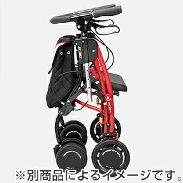 ☆ レッド 折りたたみ式 歩行器 収納バッグ付き ☆ レッド 折りたたみ
