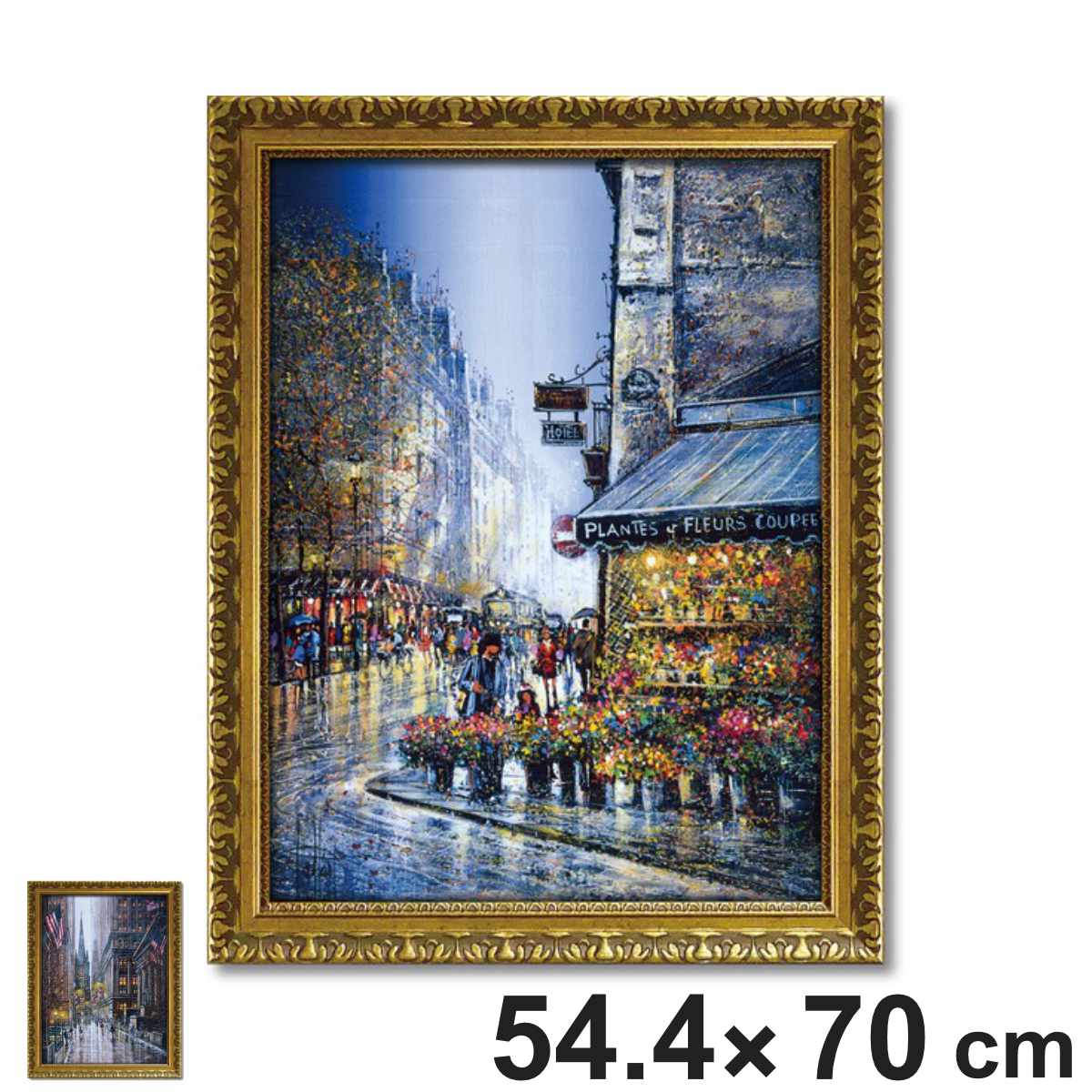 真作保証 関拓司 「朝市のムフタール」 F8号 真作保証 関拓司 「朝市の